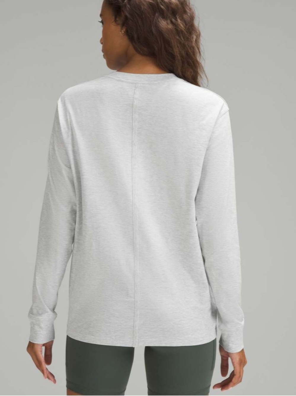 lululemon athletica All Yours Long-Sleeve Shirt - Heathered Light Grey